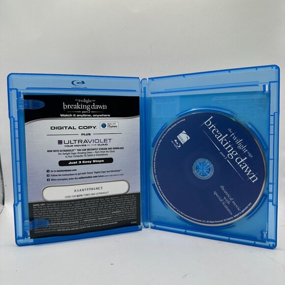 The Twilight Saga: Breaking Dawn Part 2 Blu-Ray Rated PG-13 - Picture 3 of 3